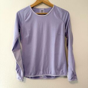 Title Nine Lavender Thumbholes Long Sleeve Top Size Small